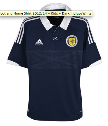 Kids Scotland Footbal Shirt - Home